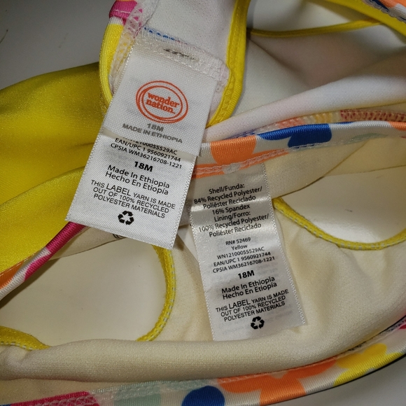 Wonder Nation Infant Floral Bikini 18M New With Out Tags - Picture 4 of 4